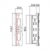 Brumberg 87114070 Elektrischer Verbinder 3-Phasen-Schiene ONETRACK DALI Weiß