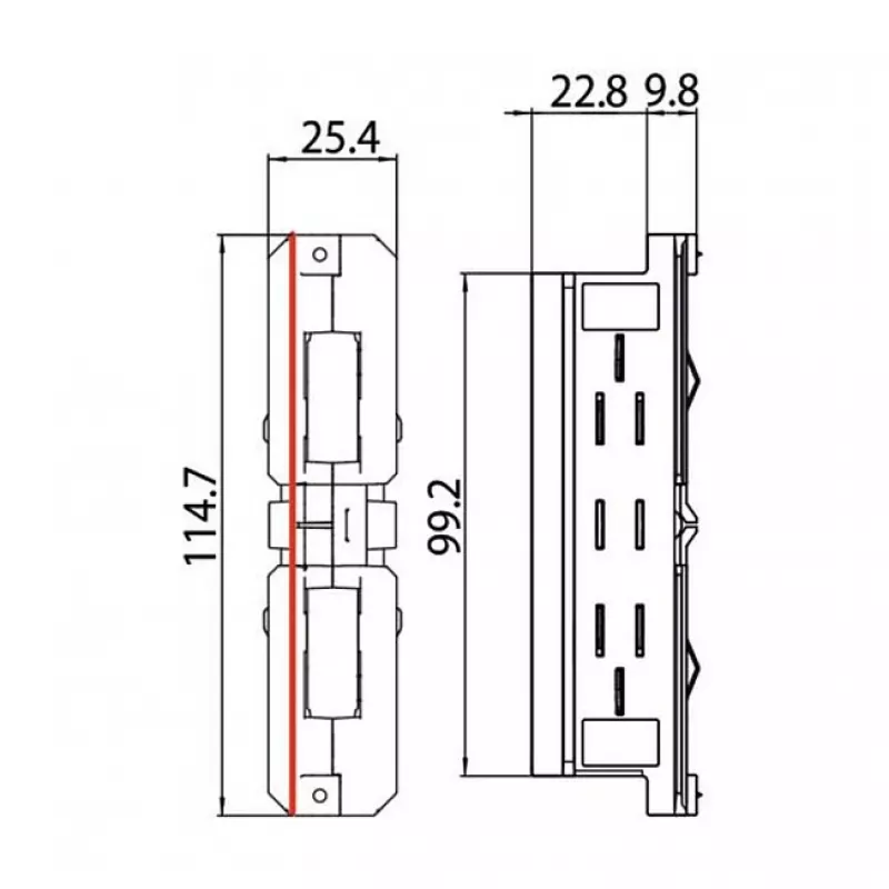 Brumberg 87114070 Elektrischer Verbinder 3-Phasen-Schiene ONETRACK DALI Weiß
