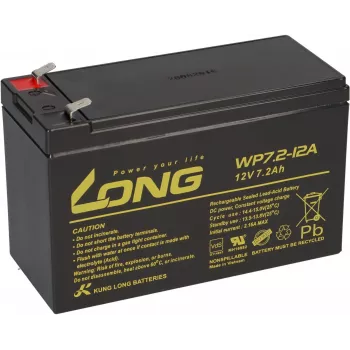 LONG WP7.2-12A AGM-Akku 12V 7,2Ah VdS