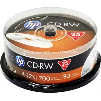 Verbatim DVHP69312PLG CD-RW Discs 25-Pack Spindle (Cake Box) 700 MB 80 min 12x Rewritable