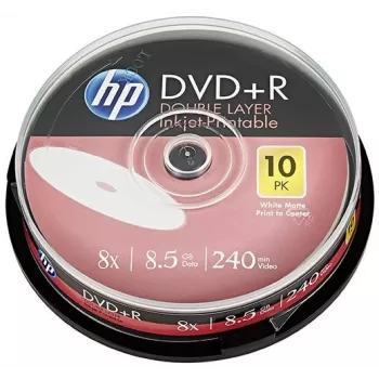 Verbatim DVD+R DL 8.5GB 8x HP Printable Spindle (10 Discs)