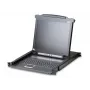ATEN CL1000M US Single Rail 17 inch LCD KVM Konsole - 1U Rackmontage - PS/2 & USB - US-Layout