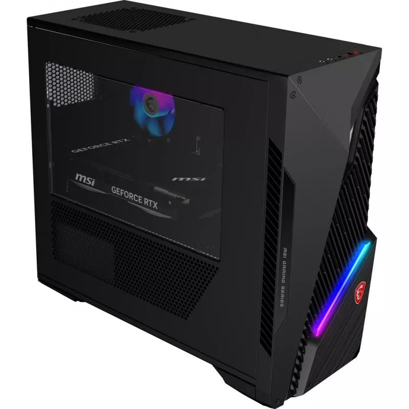 MSI MAG Infinite S3 14NVP5-2822XEU Gaming Desktop PC - Intel Core i5-14400F, 16GB DDR5, 1TB SSD, NVIDIA GeForce RTX 5070 12GB, Wi-Fi 6E, Bluetooth 5.3, 500W Netzteil, Schwarz, Ohne Betriebssystem, 2 Jahre Garantie
