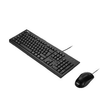 ASUS Tastatur und Maus U2000 Estnisch QWERTY Kabelgebundenes Set