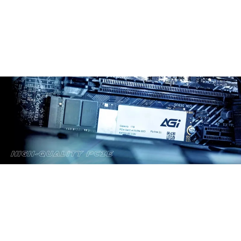 AGI TECHNOLOGY 512GB M.2 2280 PCIe Gen3 x4 NVMe SSD, 3000MB/s Lesen, 1400MB/s Schreiben