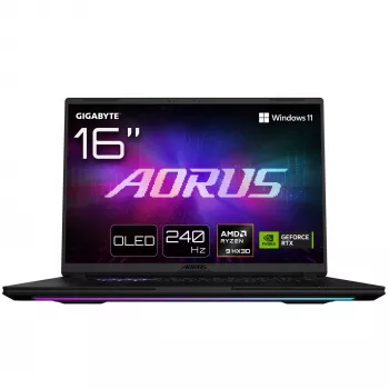 GIGABYTE AORUS MASTER 16 6YJM5DEE65SP - 16 inch QHD OLED 240 Hz Display, AMD Ryzen 9 9955X3D, 32GB RAM, 2TB SSD, NVIDIA GeForce RTX 5080, Windows 11 Pro