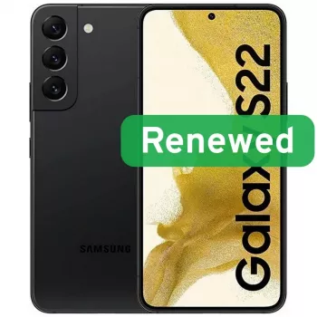 Samsung Renewed Grade Factory-Sealed Galaxy S22 6,1 Zoll 128GB 5G Schwarz