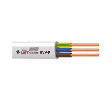 BVV-P 2x2,5 mm² Flachstromkabel Weiß 100 m