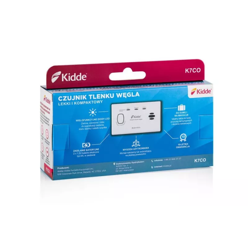 Kidde K7CO Kohlenmonoxidmelder mit digitalem LCD-Display