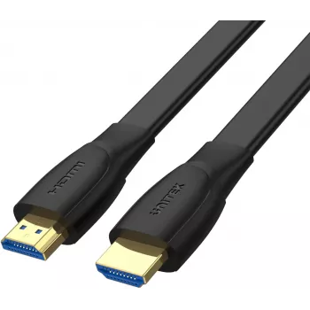 UNITEK High Speed HDMI 2.0 Flachkabel 1,5m - 4K 60Hz 18Gbps HDR vergoldet