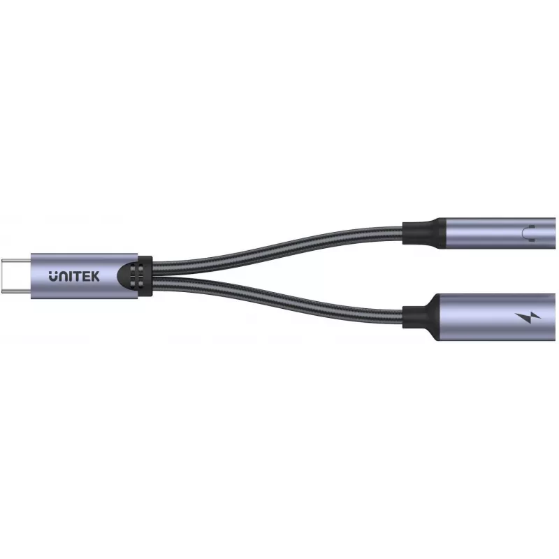 UNITEK USB-C auf 3,5mm Audioanschluss & USB-C 60W PD Adapter (Space Grey)