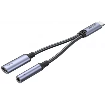 UNITEK USB-C auf 3,5mm Audioanschluss & USB-C 60W PD Adapter (Space Grey)