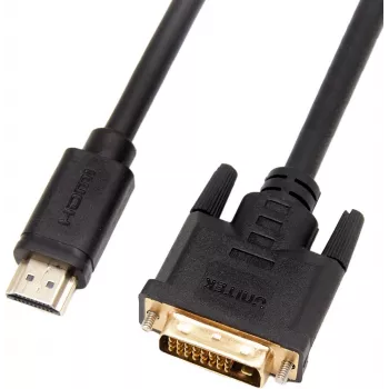 UNITEK Bidirektionales HDMI-zu-DVI-D-Kabel 2m Schwarz