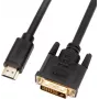 UNITEK Bidirektionales HDMI-zu-DVI-D-Kabel 2m Schwarz