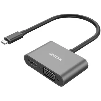 UNITEK USB-C auf HDMI 4K & VGA Full HD Adapter
