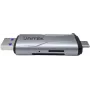 UNITEK SD/microSD-Kartenleser USB-A 5Gbps/USB-C Space Grey