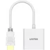 UNITEK HDMI-zu-VGA-Adapter, Full HD 1080p, 60Hz, Weiß