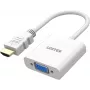 UNITEK HDMI-zu-VGA-Adapter, Full HD 1080p, 60Hz, Weiß