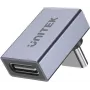 UNITEK USB-C auf USB-C 90-Grad Winkeladapter 40Gbps 240W Space Gray