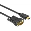 UNITEK HDMI-zu-VGA-Kabel, Full HD 1080p, 60Hz, 2m, Schwarz