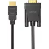 UNITEK HDMI-zu-VGA-Kabel, Full HD 1080p, 60Hz, 2m, Schwarz