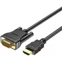 UNITEK HDMI-zu-VGA-Kabel, Full HD 1080p, 60Hz, 2m, Schwarz