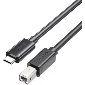 Unitek USB-C auf USB-B 2.0 Druckerkabel 1m Schwarz