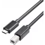 Unitek USB-C auf USB-B 2.0 Druckerkabel 1m Schwarz