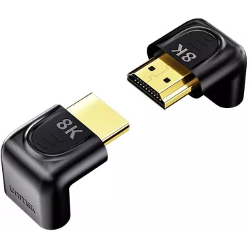 UNITEK 8K HDMI Winkeladapter 90° und 270° (2er-Pack) - Schwarz