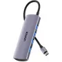 UNITEK 4-Port USB-C Hub 10 Gbps, 4x USB-A, Space Gray