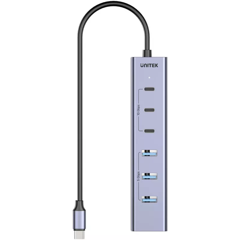 UNITEK Active USB-C Hub 3x USB-C 10Gbps 4x USB-A