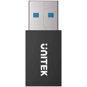 UNITEK USB-A Data Blocker Adapter - Charge-Only, Schwarz