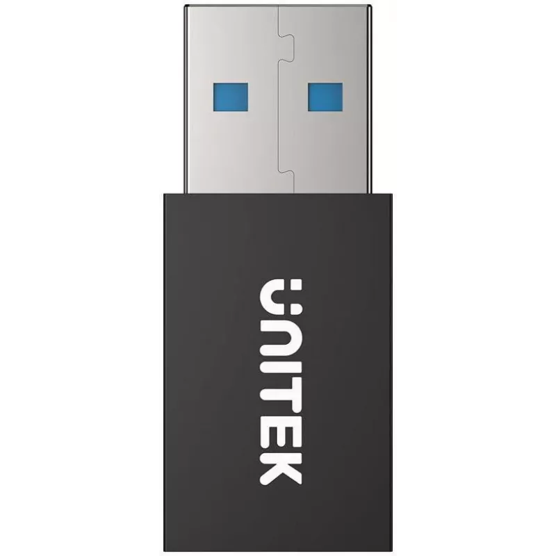 UNITEK USB-A Data Blocker Adapter - Charge-Only, Schwarz
