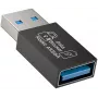 UNITEK USB-A Data Blocker Adapter - Charge-Only, Schwarz