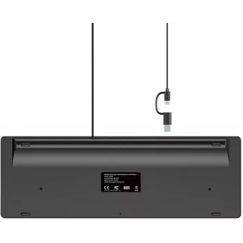 UNITEK SlimTap Leichte kabelgebundene Büro-Tastatur USB-C/USB-A