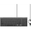 UNITEK SlimTap Leichte kabelgebundene Büro-Tastatur USB-C/USB-A
