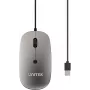 UNITEK SlimTrack 1600DPI Wired Optical Mouse, Schwarz