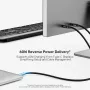 UNITEK USB-C Active Optical Cable 5m - 10Gbps, PD 60W, 8K@30Hz, Schwarz