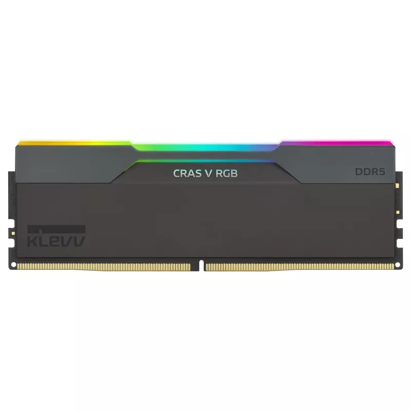 32GB KLEVV CRAS V RGB DDR5 6400MHz CL32 Dual Channel Kit (2x16GB) Schwarz AMD EXPO
