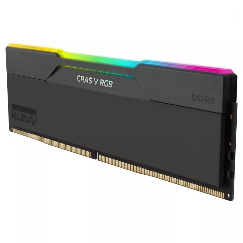 32GB KLEVV CRAS V RGB DDR5 6400MHz CL32 Dual Channel Kit (2x16GB) Schwarz AMD EXPO
