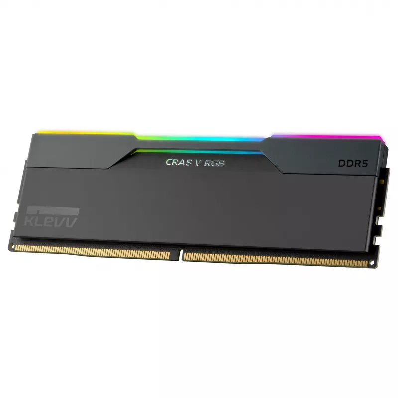 32GB KLEVV CRAS V RGB DDR5 6400MHz CL32 Dual Channel Kit (2x16GB) Schwarz AMD EXPO