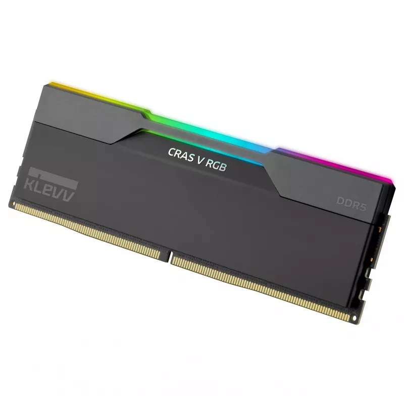32GB KLEVV CRAS V RGB DDR5-6400 CL30 Dual Channel Kit (2x16GB) Schwarz