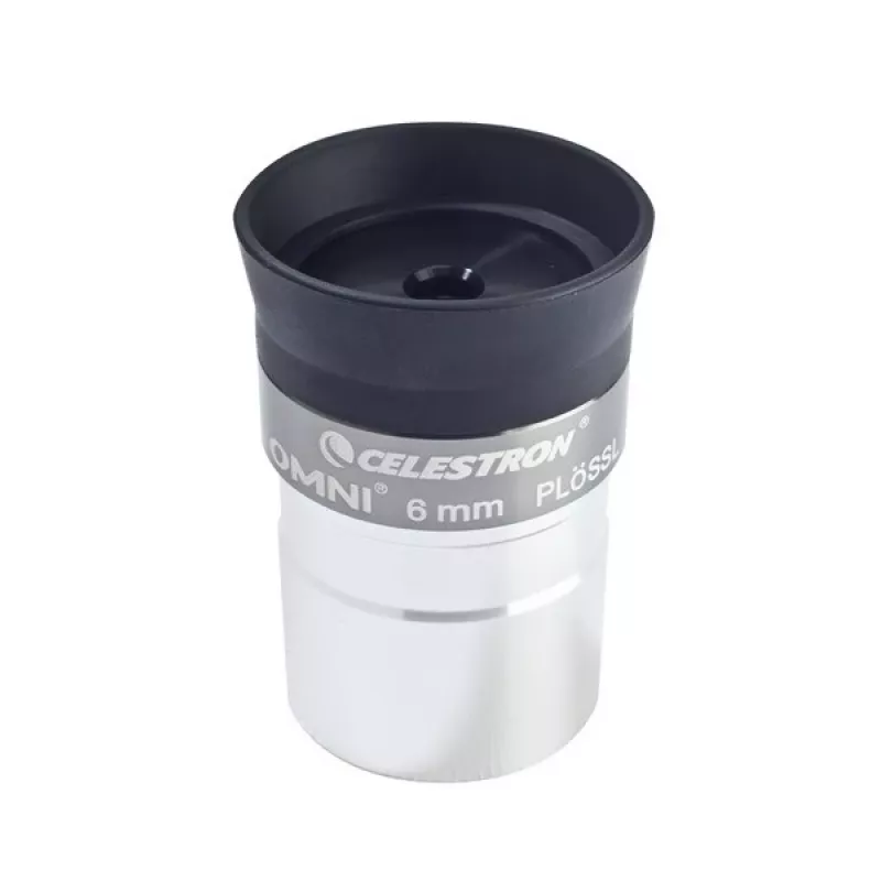 Celestron Omni 6 mm Plössl Okular - 1,25 inch voll mehrfachvergütet - Schwarz/Silber