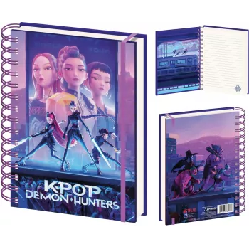 KIDS Notes Spiral A5 K-pop Demon Hunters Huntrix 80 Blatt