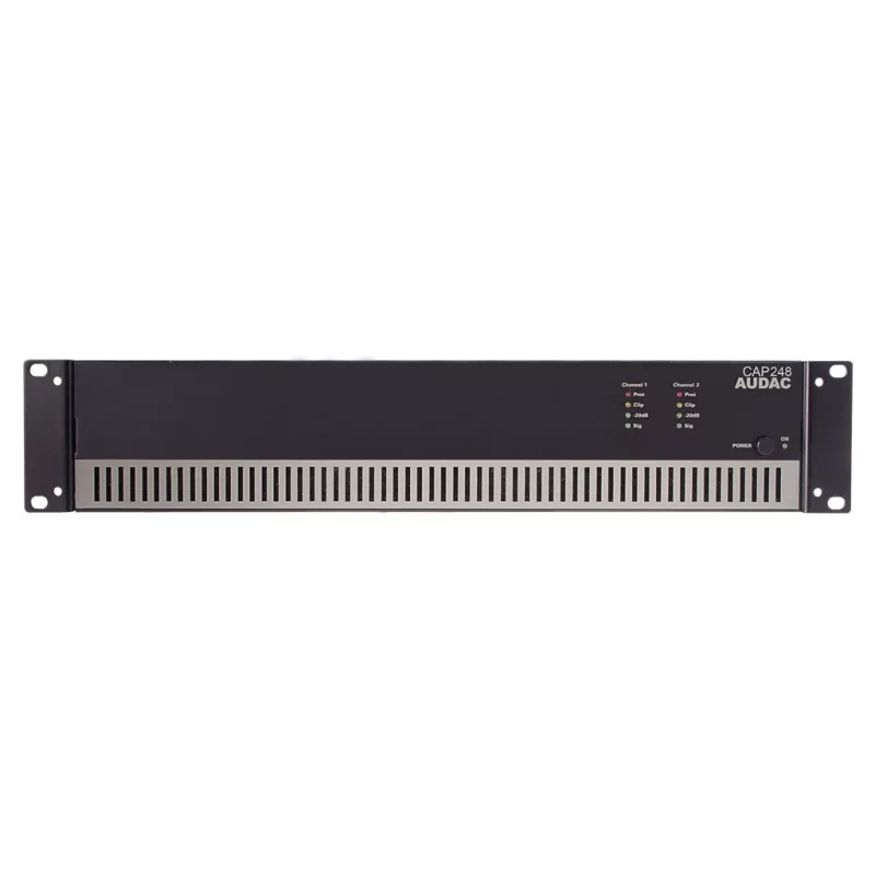 AUDAC CAP248 2-Kanal Class-D Endstufe 480W RMS 4 Ohm 1U Schwarz