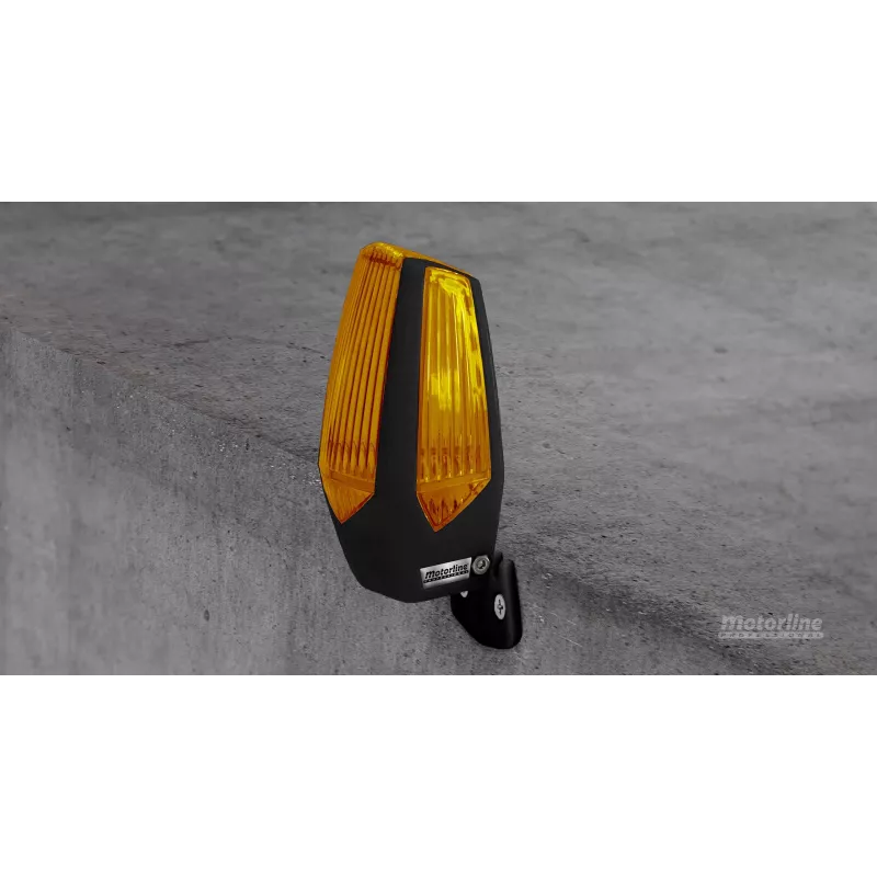 Motorline MP205 Orange LED-Warnleuchte 12-230V mit Halterung (001PLM10918012)