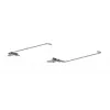 HP L52009-001 Scharnier-Kit für HP 15-DW/15-DY/15-DA/15-DB/250 G7/255 G7 Serie - Linkes und rechtes Display-Scharnier - Schwarz/Silber
