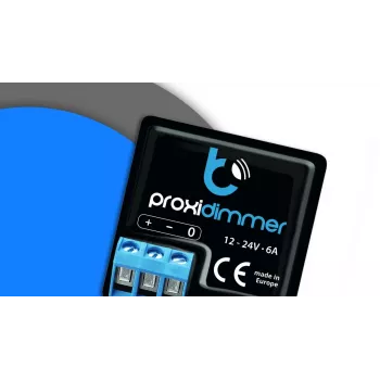 BLEBOX Proxidimmer Kapazitiver Näherungssensor Wi-Fi Berührungsloser Dimmer für 12-24V DC LED-Streifen, 5A, 120W, PWM, IP20