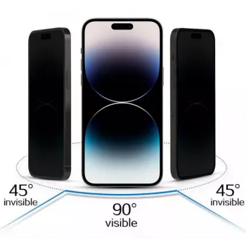 iLike Samsung Galaxy S23 Ultra Tempered Privacy Glass Screen Protector Schwarz
