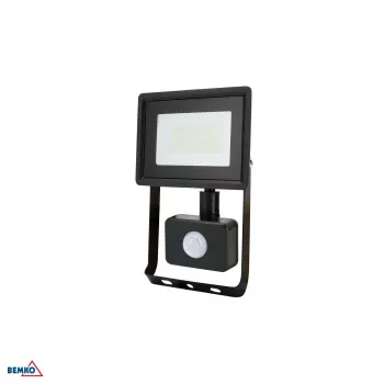 KAFLER KASTEL LED SMD Flutlicht 20W 4000K 1640lm IP65 Schwarz mit PIR-Sensor